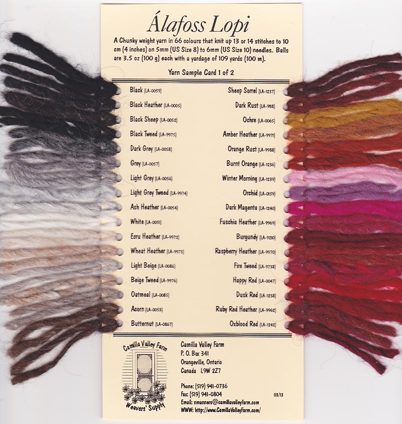 Lett Lopi Color Chart